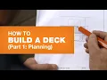 Deck Design Deck Planning How to Build a Deck Part