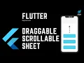 FLUTTER Draggable Scrollable Sheet 2022 Beginner Level
