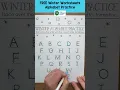 More Free Winter Worksheets Alphabet Practice