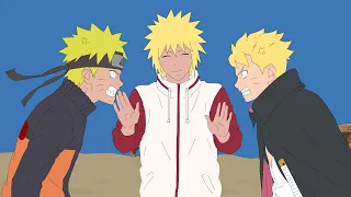 If Boruto met Naruto and Minato !