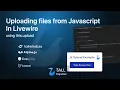 Uploading files with javascript in Laravel Livewire html2canvas screenshot example