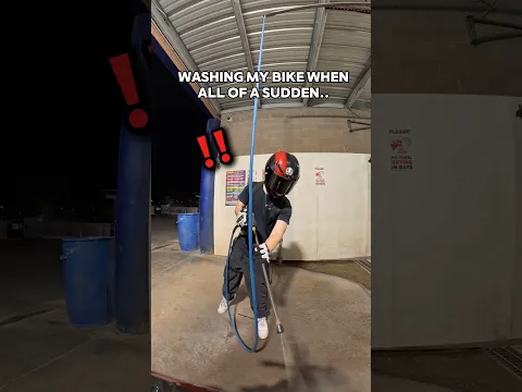 WHY CANT HE LET ME WASH MY BIKE IN PEACE #biker #motorcycle