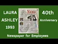 LAURA ASHLEY 1993 40th ANNIVERSARY NEWSPAPER FOR EMPLOYEES I Rosy Posy Bows