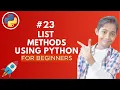 List Method in Python Python Tutorial - Day