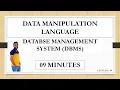 Lecture-4 DATA MANIPULATION LANGUAGE