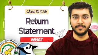 return Statement in Java ICSE Class 10