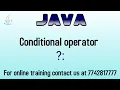 Conditional Operator in Java Explained