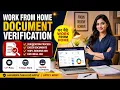 Work From Home Job 2026 Document Verification Remote Job 12th Pass Freshers Eligible