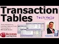 Three Methods for Creating Tables to Track Transactions in Microsoft Access