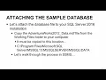 Microsoft SQL Server 2016 Certification 70-764 - Attaching The Sample Database