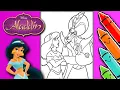 Coloring Jasmine From Disney s Aladdin - Princess Coloring Page
