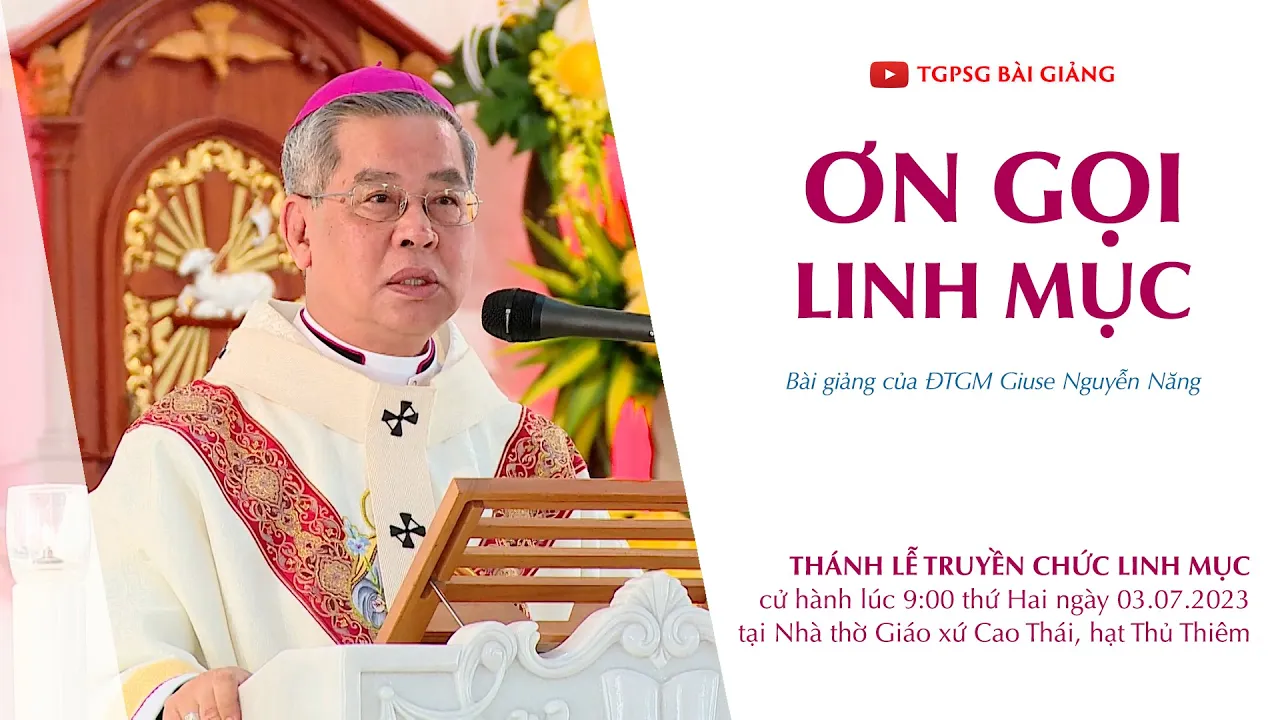 Outline Video Ơn gọi linh mục - ĐTGM Giuse Nguyễn Năng | Lễ Truyền chức Linh mục OCD