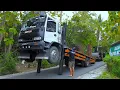 Download Lagu Self Loader Trucks and Heavy Construction Equipment Work on Paving the Road