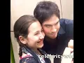 Ian meeting little lucky fan He s the sweetest human