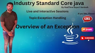Java Exception Overview Java Tutorial Java for beginners 2025 Full Stack Java Training