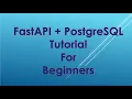 FastAPI PostgreSQL Tutorial Python DevelopersHeaven