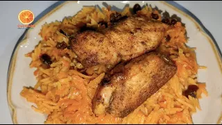 وصفة رز بخاري بالدجاج لذيذ جدا