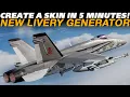 How To Create a Skin in 5 Minutes NEW DCS Livery Generator Tool