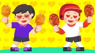 치킨송 실제로 이렇게 재밌다고?! 음식동요 모음｜깨비키즈