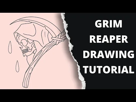 Download MP3 Procreate Tutorial | How To Draw A Grim Reaper Step By Step