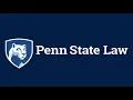 Penn State Law logo end tag animation