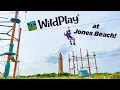 Zipping along Jones Beach at WildPlay