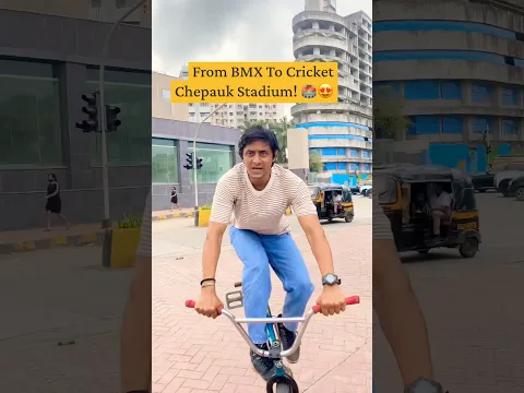 When A BMX Rider Hits Chepauk 🏏🔥2026 #tnpl10challenge #shorts #akrambmx