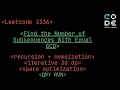 leetcode 3336 Find the Number of Subsequences With Equal GCD Dynamic Programming Recursion