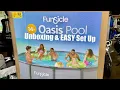Funsicle 14ft Oasis Round Above Ground Metal Frame Swimming Pool REVIEW Unboxing EASY Set Up