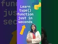 Type function in python