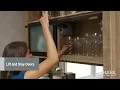 Lift and Stay Kitchen Cabinet Doors by Schuler Cabinetry