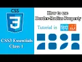 CSS3 Tutorial For Beginners in - How To Use Border Radius in CSS Tutorial