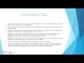 Research Methods Psychometric Tests