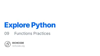 Python Lesson 9 Function Practices