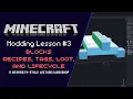 Minecraft Modding Blocks Datapacks and Lifecycle University Lesson