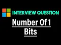 Number Of 1 Bits - LeetCode