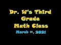 Dr W s 3rd Grade Math Class Savvas enVisionmath2 0 Lesson 12-8 Math Practices Problem Solving