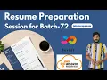 Resume Preparation session for DevOps with AWS Batch-72 PART-01 of 02 India s best DevOps Training