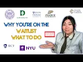 Why you are on the WAITLIST what to do about it University waitlist data 2023 Dartmouth Purdue