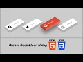 Create 3D Social Icon Button Using HTML and CSS Web Development Tutorial HTML CSS JavaScript