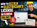 How to look up an electrician s license in Florida online