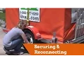 Securing Reconnecting a U-Box Portable Storage Container Trailer to a Tow Vehicle