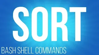 BASH Shell commands sort commands for linux