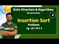 Insertion sort part 1 Data structures Algorithms All universities