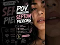 POV Septum Piercing at Lazy Piercer Best Piercing Shop in Delhi Professional Septum Piercing