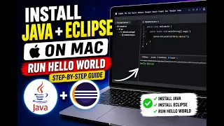 How to Install Java and Eclipse on Mac Run Hello World Program