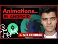 Lottie Library tutorial How to create animation in android app android studio
