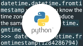 In Python how do you convert seconds since epoch to a datetime object