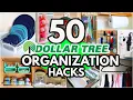 50 Dollar Tree Organization HACKS to get your home Organized FAST ideas from a pro