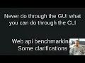 Web api benchmarking Some clarifications